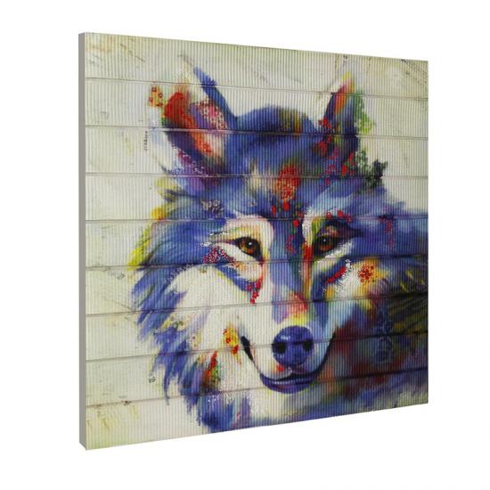 wolf animal painting ribbon prints